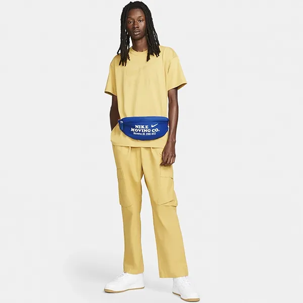Túi Đeo Hông Nike Heritage Waist Bag DV6072-405 Màu Xanh Dương - Túi xách - Vua Hàng Hiệu
