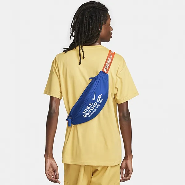 Túi Đeo Hông Nike Heritage Waist Bag DV6072-405 Màu Xanh Dương - Túi xách - Vua Hàng Hiệu