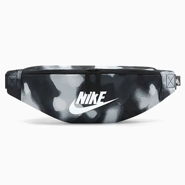 Túi Đeo Hông Nike Heritage Waistpack Bag DR6250-010 Màu Đen Xám - Túi xách - Vua Hàng Hiệu