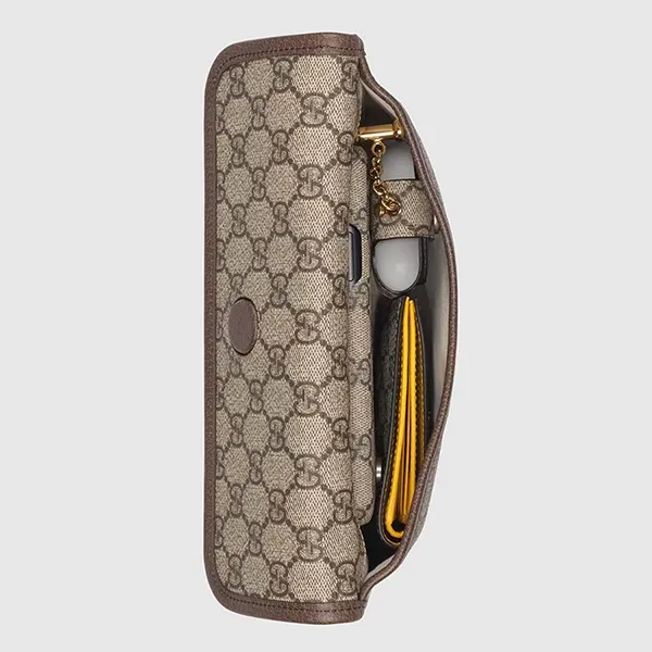 Túi Đeo Hông Nữ Gucci Vintage GG Supreme Belt Bag 493930 9C2VT 8745 Màu Be Nâu - Túi xách - Vua Hàng Hiệu
