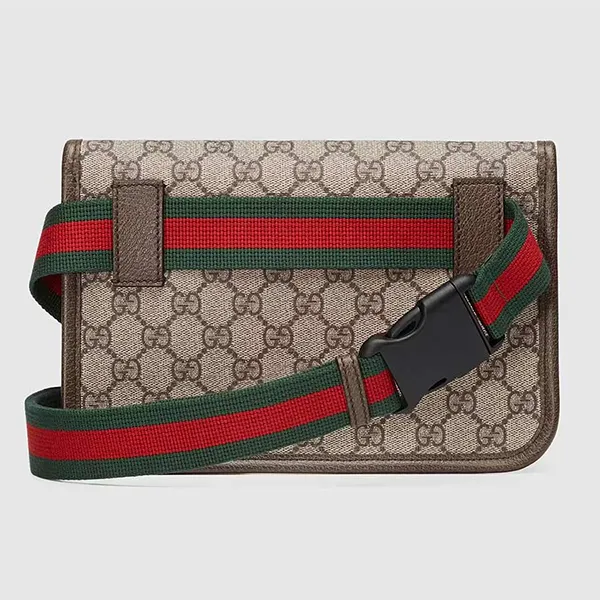 Túi Đeo Hông Nữ Gucci Vintage GG Supreme Belt Bag 493930 9C2VT 8745 Màu Be Nâu - Túi xách - Vua Hàng Hiệu