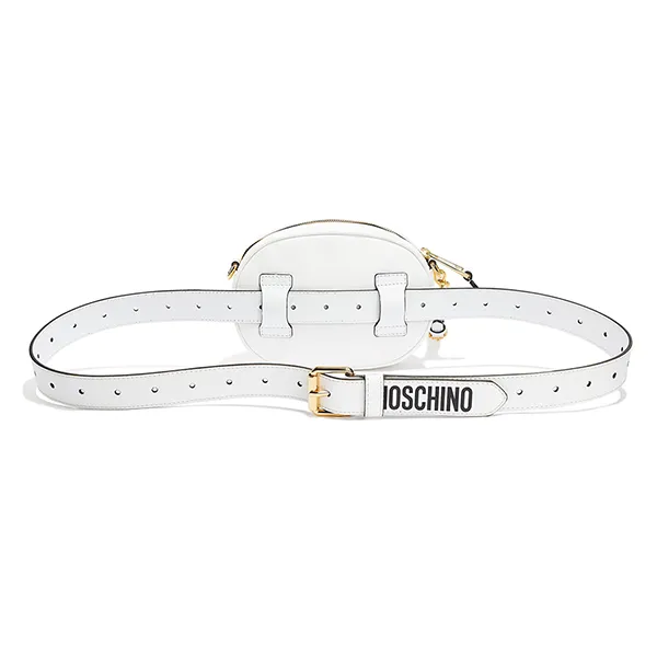 Túi Đeo Hông Nữ Moschino Cangurera Osito Picasso Màu Trắng