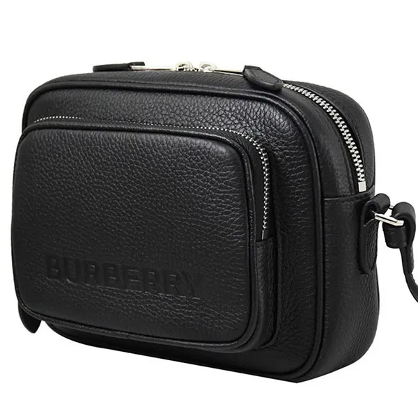 Túi Đeo Vai Burberry BBR Leather Camera Shoulder Bag 8061569 Màu Đen - Túi xách - Vua Hàng Hiệu