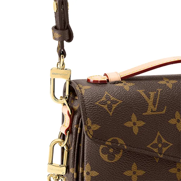 Túi Đeo Vai Nữ Louis Vuitton LV Pochette Métis East West M46279 Màu Nâu