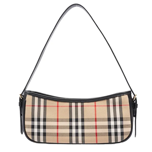 Túi Đeo Vai Nữ Burberry Shoulder Bag Check Coated Canvas Màu Be - Túi xách - Vua Hàng Hiệu