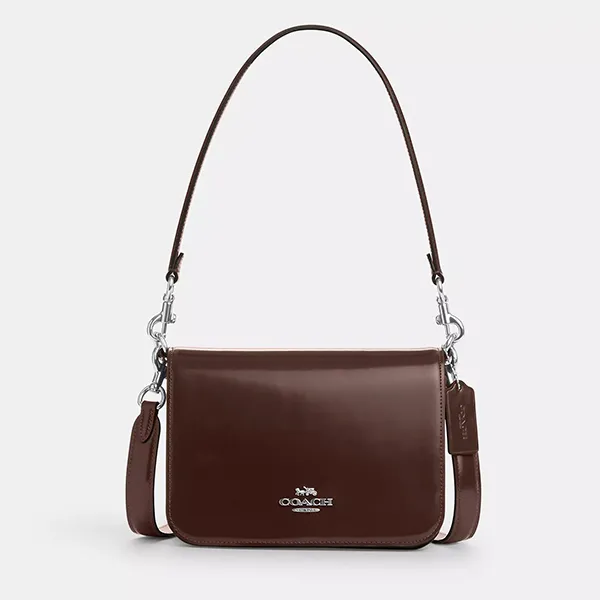 Túi Đeo Vai Nữ Coach Quinn Shoulder Bag CY657 Maple Màu Nâu Đậm - Túi xách - Vua Hàng Hiệu