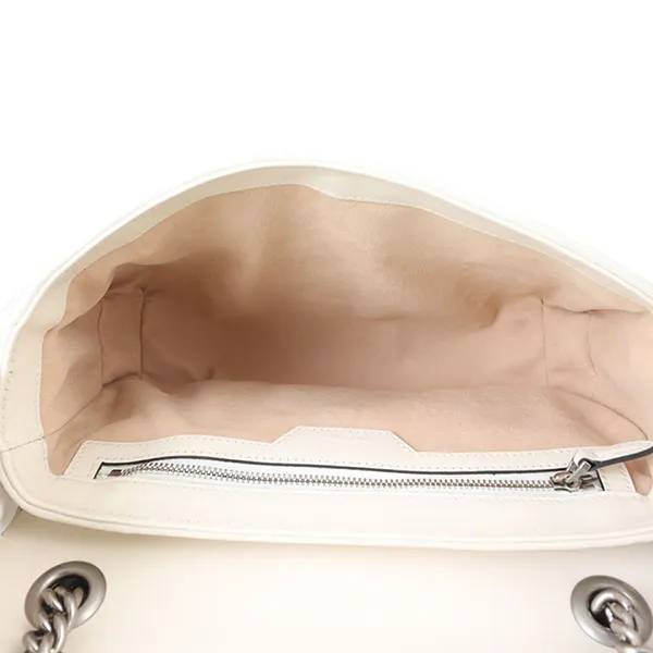 Túi Đeo Vai Nữ Gucci GG Marmont Matelasse Aria Small Shoulder Bag Màu Trắng - Túi xách - Vua Hàng Hiệu