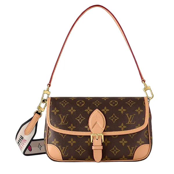 Túi Đeo Vai Nữ Louis Vuitton LV Diane M45985 Màu Đen Nâu