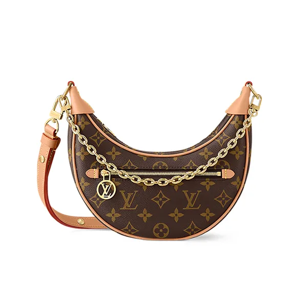 Túi Đeo Vai Nữ Louis Vuitton LV Loop Bag M81098 Màu Nâu Đen