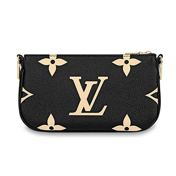 Túi Đeo Vai Nữ Louis Vuitton LV Multi Pochette Accessoires Bag M45777 Màu Đen (Túi Nhỏ)