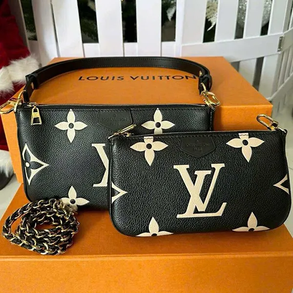 Túi Đeo Vai Nữ Louis Vuitton LV Multi Pochette Accessoires Bag M45777 Màu Đen (Túi Nhỏ)