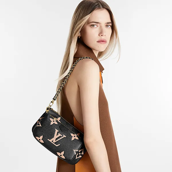 Túi Đeo Vai Nữ Louis Vuitton LV Multi Pochette Accessoires Bag M45777 Màu Đen