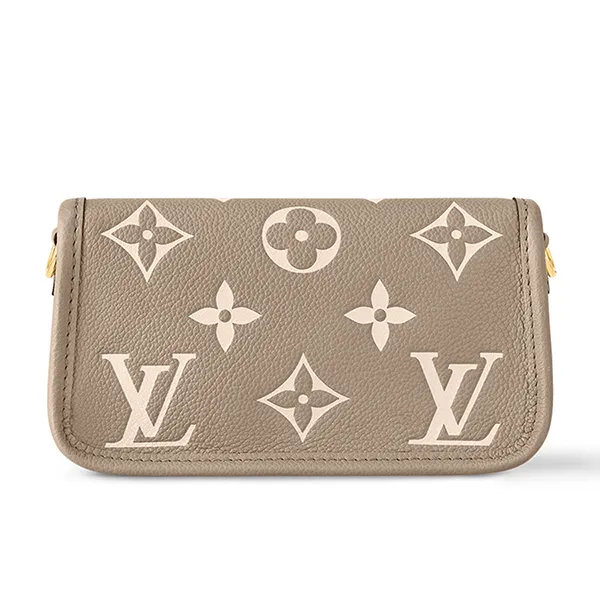 Túi Đeo Vai Nữ Louis Vuitton LV Nano Diane Monogram Leather M83300 Màu Nâu Xám - Túi xách - Vua Hàng Hiệu