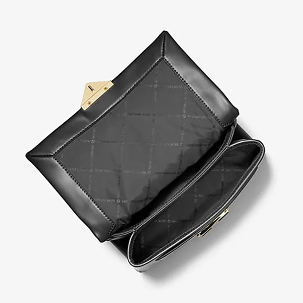 Túi Đeo Vai Nữ Michael Kors MK Cece Medium Shoulder Bag 35F2G0EF8O Màu Đen - Túi xách - Vua Hàng Hiệu