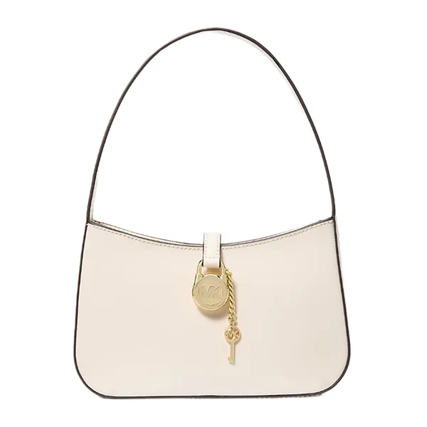 Túi Đeo Vai Nữ Michael Kors MK Lyra Small Leather Pochette Shoulder Bag 35T4G1YC1L Màu Trắng