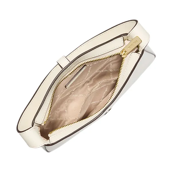 Túi Đeo Vai Nữ Michael Kors MK Lyra Small Leather Pochette Shoulder Bag 35T4G1YC1L Màu Trắng