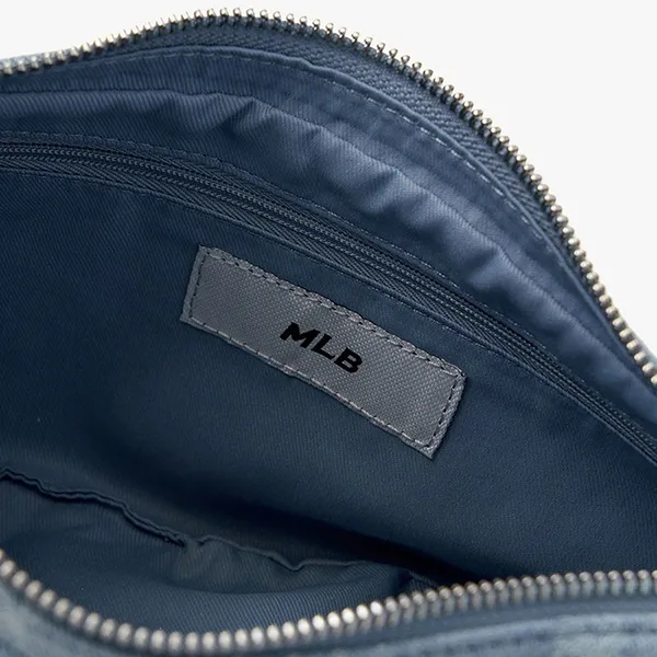 Túi Đeo Vai Nữ MLB Classic Jacquard Denim Monogram 3ABQMD15N Màu Xanh - Túi xách - Vua Hàng Hiệu