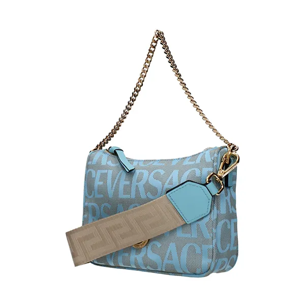 Túi Đeo Vai Nữ Versace Handbags Fabric Heavenly/Beige Màu Xanh Be