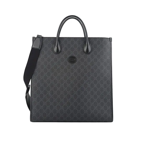 Túi Tote Gucci Medium Tote With Interlocking Màu Đen