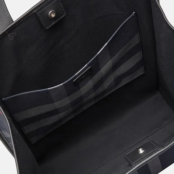 Túi Tote Nữ Burberry Shopper 80840581 Dark Blue Màu Xanh Kẻ - Túi xách - Vua Hàng Hiệu