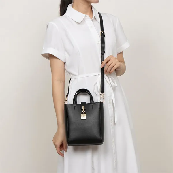 Túi Tote Nữ Furla Artemis Mini Vertical Black Tote Bag Màu Đen - Túi xách - Vua Hàng Hiệu