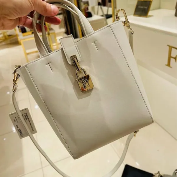 Túi Tote Nữ Furla Artemis Mini Vertical White Tote Bag Màu Trắng - Túi xách - Vua Hàng Hiệu