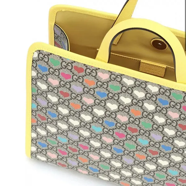 Túi Tote Nữ Gucci Never Worn Multicolour Cloth Phối Màu