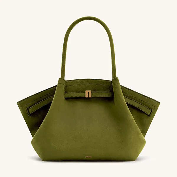 Túi Tote Nữ Jw Pei Hana Medium Faux Suede Bag Màu Xanh Olive - Túi xách - Vua Hàng Hiệu