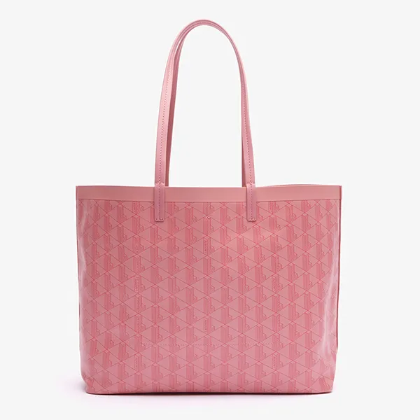 Túi Tote Nữ Lacoste Zely With Small Bag Monogram Irish NF4344ZE N02 Màu Hồng - Túi xách - Vua Hàng Hiệu