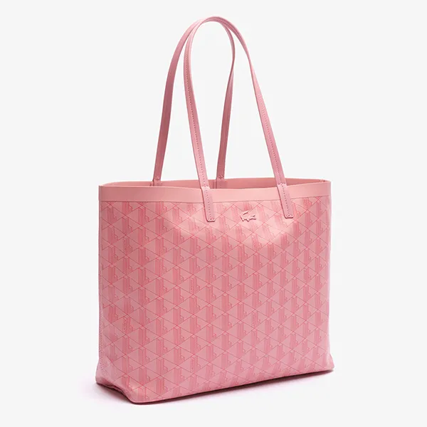 Túi Tote Nữ Lacoste Zely With Small Bag Monogram Irish NF4344ZE N02 Màu Hồng - Túi xách - Vua Hàng Hiệu