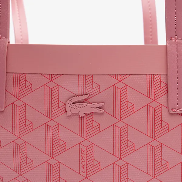 Túi Tote Nữ Lacoste Zely With Small Bag Monogram Irish NF4344ZE N02 Màu Hồng - Túi xách - Vua Hàng Hiệu