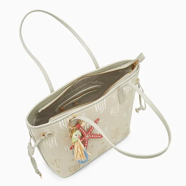 Túi Tote Nữ Lyn Coral Infinite Xl Shoulder Bag Light Beige LL25CBM331 Màu Be Nhạt