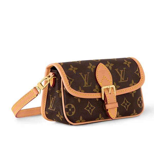 Túi Xách Nữ Louis Vuitton LV Nano Diane M83298 Màu Nâu Đen