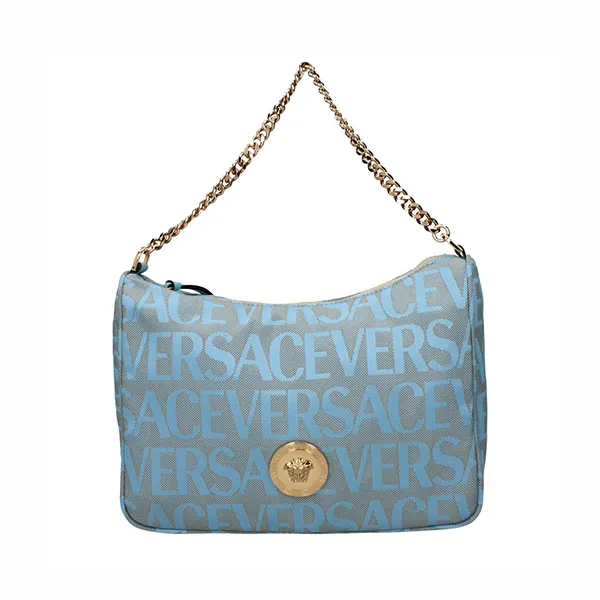 Túi Xách Nữ Versace Crossbody Bags Women Fabric Heavenly Màu Xanh Xám
