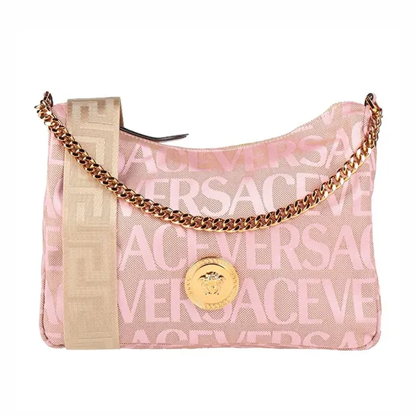 Túi Xách Nữ Versace Crossbody Bags Women Fabric Pink Màu Hồng