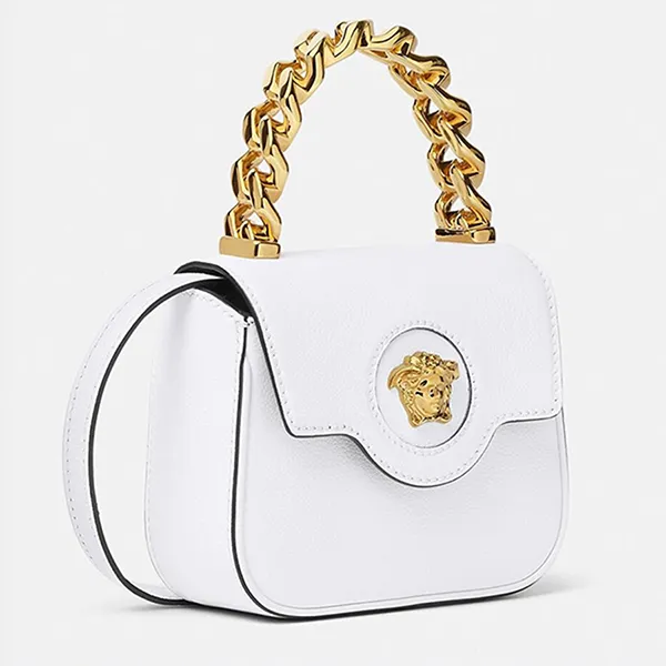 Túi Xách Nữ Versace La Medusa Mini Bag Màu Trắng - Túi xách - Vua Hàng Hiệu