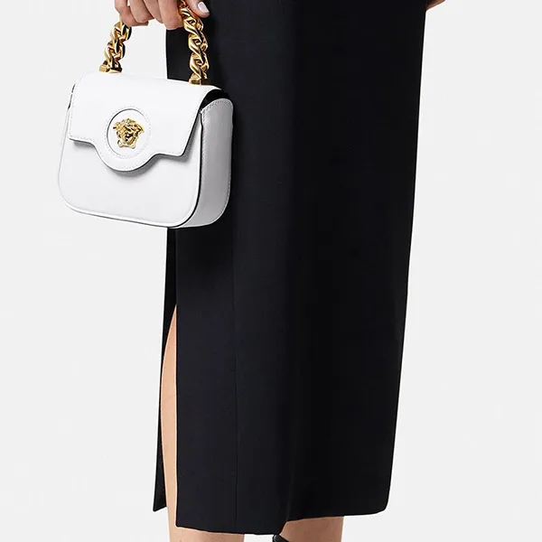 Túi Xách Nữ Versace La Medusa Mini Bag Màu Trắng - Túi xách - Vua Hàng Hiệu