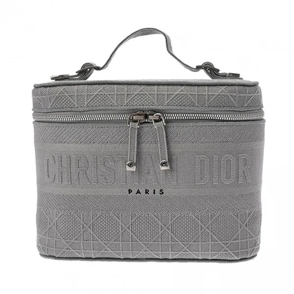 Túi Xách Tay Dior De-Light Vanity Gray Ladies Leather Màu Xám - Túi xách - Vua Hàng Hiệu