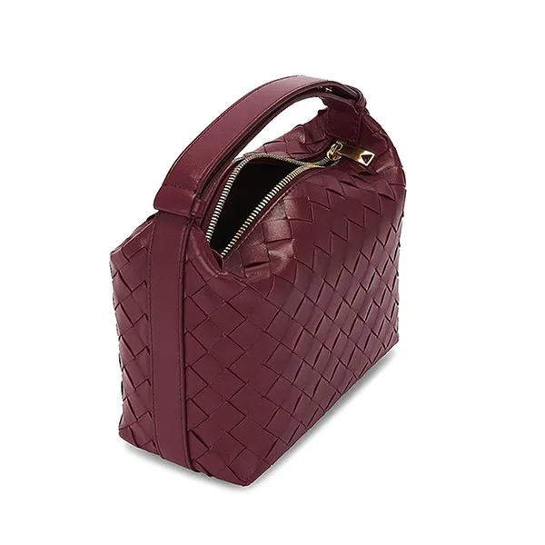 Túi Xách Tay Nữ Bottega Veneta BOTT-WY1642 Mini Wallace Bag Màu Đỏ Mận - Túi xách - Vua Hàng Hiệu