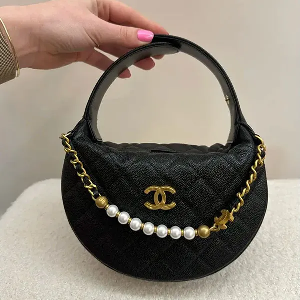 Túi Xách Tay Nữ Chanel Leather Mini Bag Màu Đen - Túi xách - Vua Hàng Hiệu