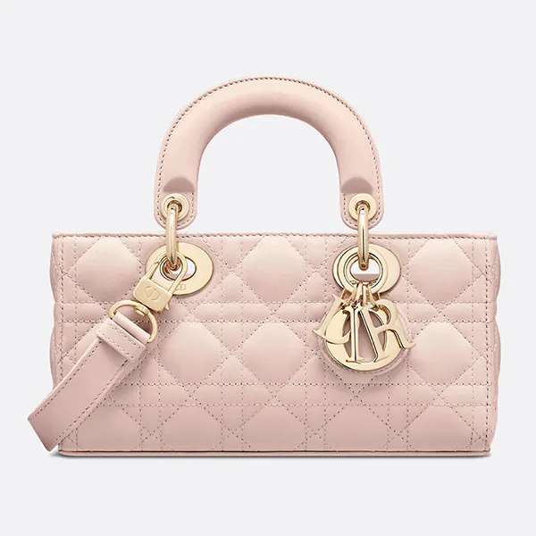 Túi Xách Tay Nữ Dior Small Lady D-Joy Bag M0613ONGE_M413 Màu Hồng Nhạt