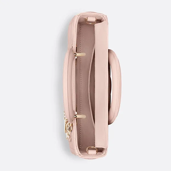 Túi Xách Tay Nữ Dior Small Lady D-Joy Bag M0613ONGE_M413 Màu Hồng Nhạt