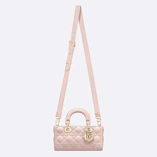 Túi Xách Tay Nữ Dior Small Lady D-Joy Bag M0613ONGE_M413 Màu Hồng Nhạt