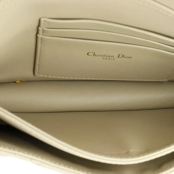 Túi Xách Tay Nữ Dior Top Handle Flap Bag Cannage Quilt Lambskin Mini Màu Nude