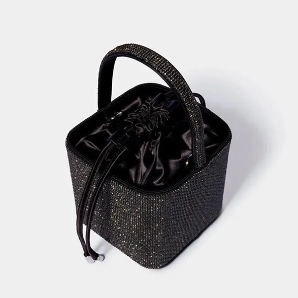 Túi Xách Tay Nữ Giarité Le Caree Black Màu Đen Xám