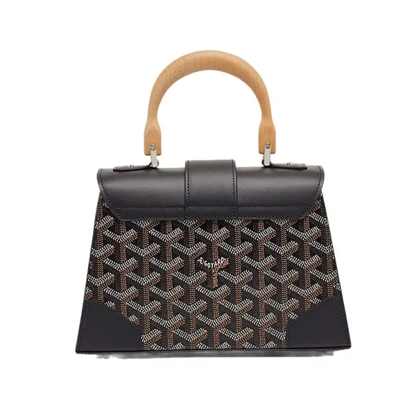 Túi Xách Tay Nữ Goyard Black Leather Limited Edition Customized Heart Mini Saigon Màu Đen - Túi xách - Vua Hàng Hiệu