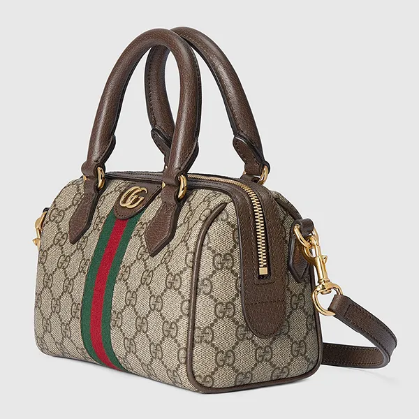 Túi Xách Tay Nữ Gucci Ophidia Small Boston Bag ‎772053 96IWG 8745 Màu Be Nâu - Túi xách - Vua Hàng Hiệu