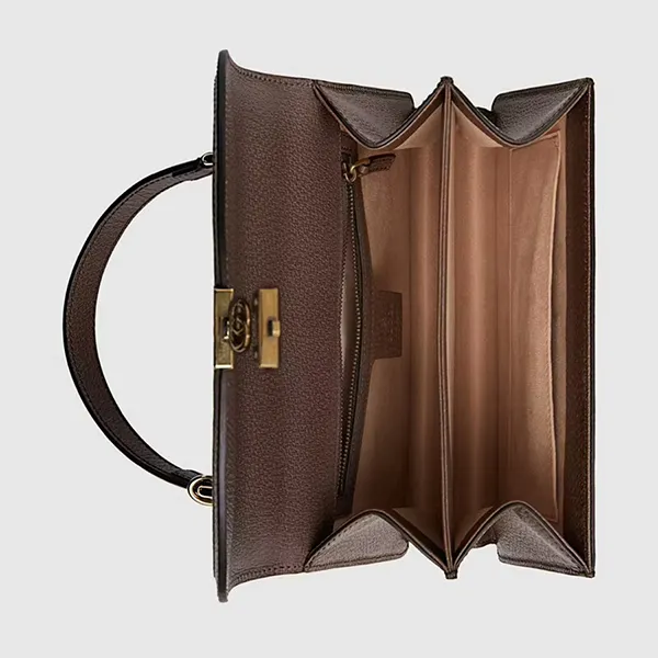 Túi Xách Tay Nữ Gucci Ophidia Small Top Beige Ebony 651055-96IWX-8745 Màu Be Nâu