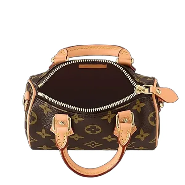 Túi Xách Tay Nữ Louis Vuitton LV Nano Speedy M81085 Màu Nâu - Túi xách - Vua Hàng Hiệu