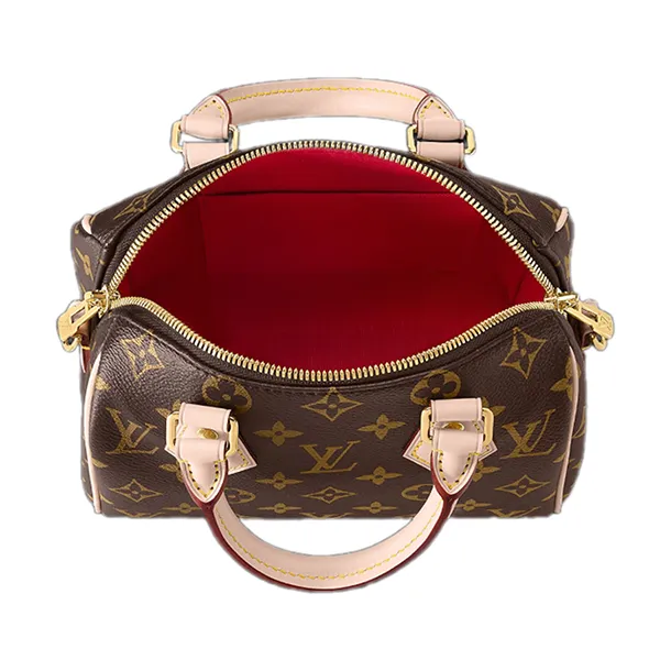 Túi Xách Tay Nữ Louis Vuitton LV Speedy Bandoulière Handle Bag 20 M46234 Màu Nâu